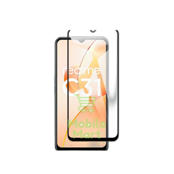 Realme C31 Full Screen Protector 9D Tempered Glass Protector For Realme C31