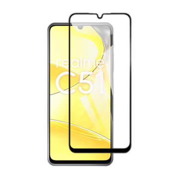 Realme C51 Full Screen Protector 9D Tempered Glass Protector For Realme C51 