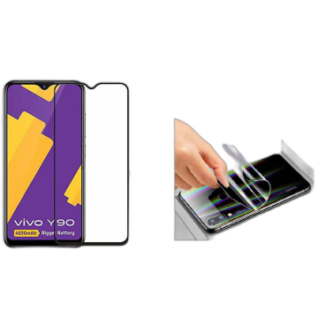 Vivo Y90 Full Screen Protector 9D Tempered Glass Protector For Vivo Y90 