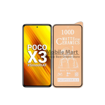 Xiaomi Poco X3 Matte Ceramic Glass Protector For Xiaomi Poco X3