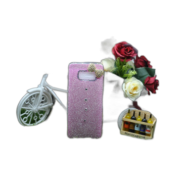 Samsung Galaxy S8 Pink Women Girl Cute Bowtie Crystal Bling Glitter Ladies Cover Mobile Cover