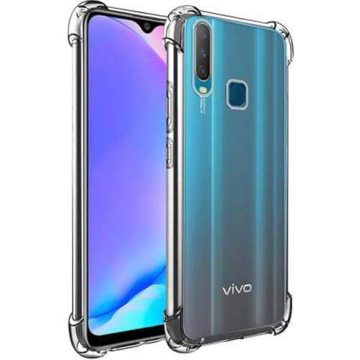 Vivo Y15 Transparent Extra Bumper Anti Shock Soft Crystal Clear Case