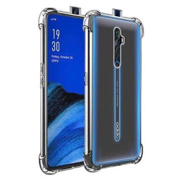 Oppo Reno 2F Transparent Extra Bumper Anti Shock Crystal Clear Case Mobile Cover