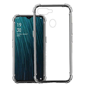 Oppo A5s Transparent Extra Bumper Anti Shock Soft Crystal Clear Case Mobile Cover
