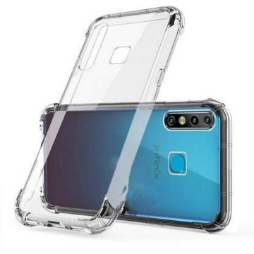 Tecno Spark 4 Extra Bumper Anti Shock Soft Crystal Clear Case Transparent