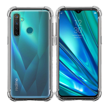 Realme 5s Transparent Anti Shock Soft Crystal Clear Case
