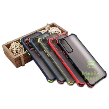 Vivo Y53s Back Cover Smoky Matte Bumper Armor Case Cover For Vivo Y53s