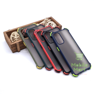 Oppo Reno 5 Smoky Matte Bumper Armor Case Cover