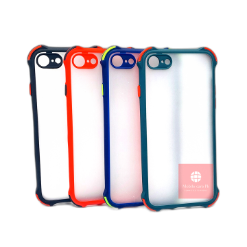 Apple iPhone 8 Smoky Matte Bumper Armor Case Camera Protection Cover