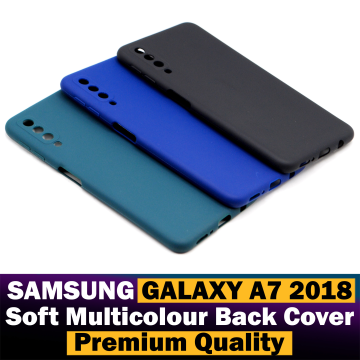 Samsung Galaxy A7 2018 Soft Silicon Multicolour Mobile Cover