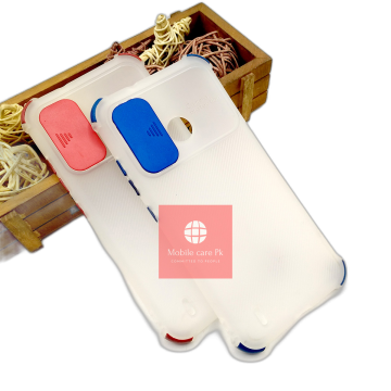 Tecno Pop 5 White Soft Smoky Matte Shutter Bumper Cover