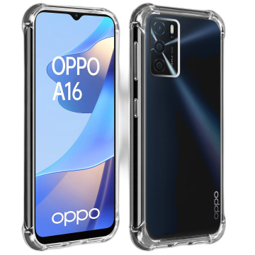 Oppo A16 Transparent Extra Bumper Anti Shock Soft Crystal Clear Case