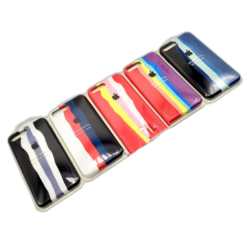 Apple iPhone 8 Plus Rainbow Style Silicone Cover