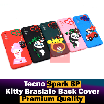 Tecno Spark 8P Hello Kitty Braslate Chain Soft Case