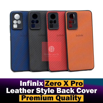 Infinix Zero X Pro Back Cover Leather Type Soft Zero X Pro Case For Boys