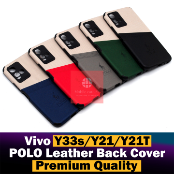 Vivo Y21A Back Cover Leather Type Soft Y21A Case For Boys