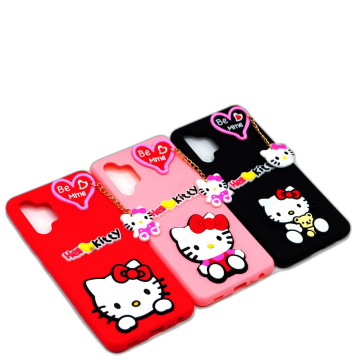 Samsung Galaxy A32 4G Hello Kitty Braslate Chain Soft Case Mobile Cover
