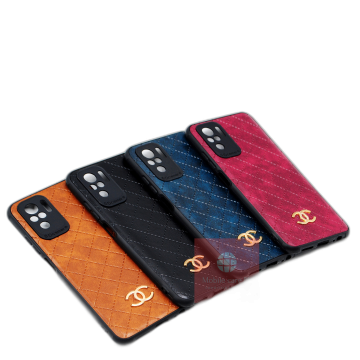Xiaomi Redmi Note 10 4G Back Cover Leather Type CHANEL Soft Redmi Note 10 Case For Boys