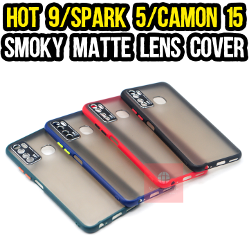 Tecno Camon 15 Smoky Matte Lens Style Mobile Cover