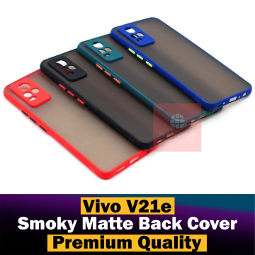 Vivo V21E Smoky Matte Armor Case Camera Protection Mobile Cover