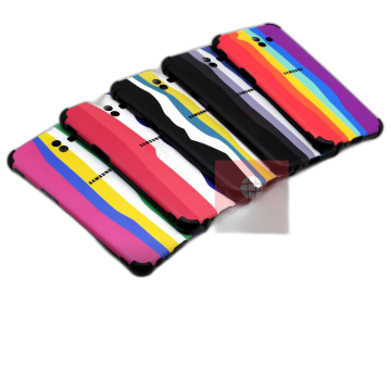 Samsung Galaxy J6 Plus Rainbow Bumper Camera Protection Mobile Cover