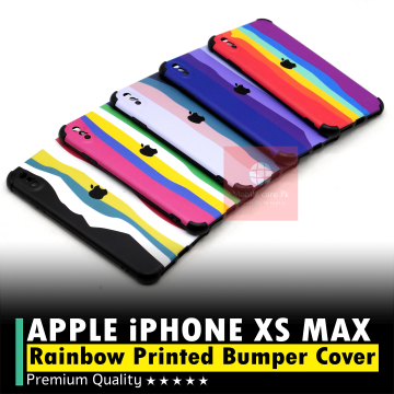 Apple iPhone X Max Rainbow Bumper Camera Protection Cover