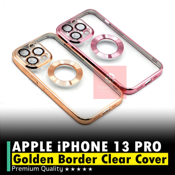 Apple iPhone 13 Pro Soft Golden Border Camera Protection Cover