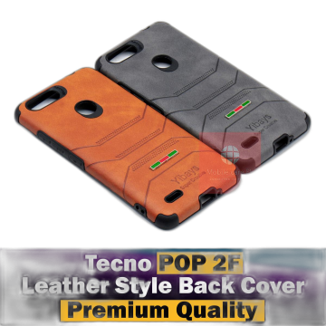 Tecno Pop 2F Soft Leather Cover