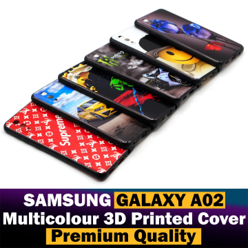 Samsung Galaxy A02 3D Printed Multicolour Design Mobile Cover
