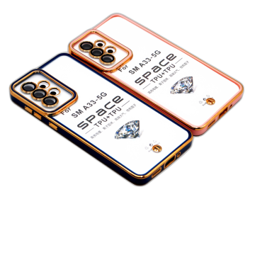 Samsung Galaxy A33 5G Bronzing Golden Shine Border Cover