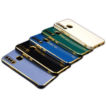 Vivo Y15 Soft Multi Camera Protection Cover - Golden Border Mobile Cover