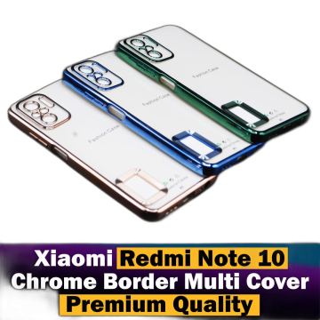 Xiaomi Redmi Note 10 Soft Multi Chrome Border Camera Protection Mobile Cover