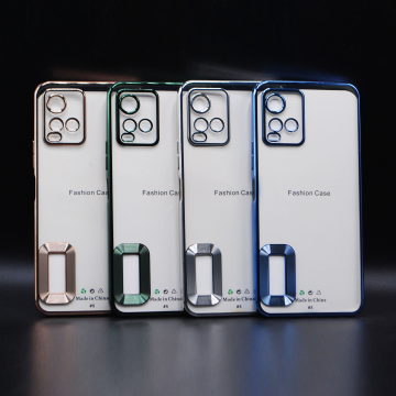 Vivo Y21T Back Cover Soft Multi Chrome Border Camera Protection Cover For Vivo Y21T