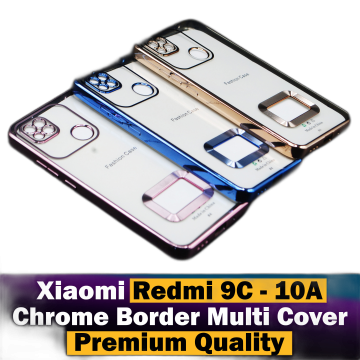 Xiaomi Redmi 10A Back Cover Soft Multi Chrome Border Camera Protection Cover For Xiaomi Redmi 10A