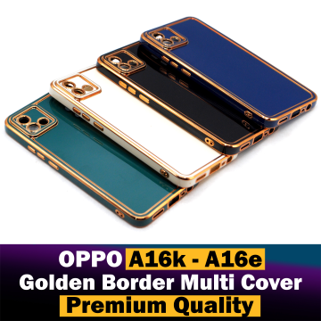 Oppo A16k Multi Golden Border Camera Protection Cover