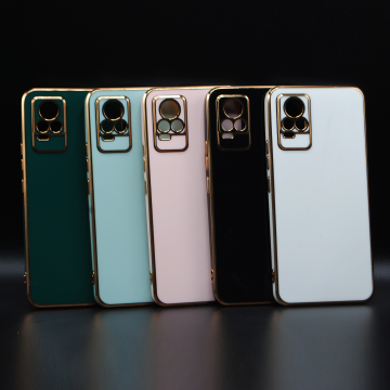 Vivo V21E Soft Multi Golden Border Camera Protection Cover