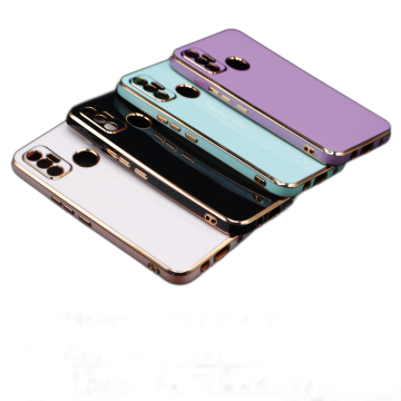 Tecno Spark 7T Soft Multi Golden Border Camera Protection Cover