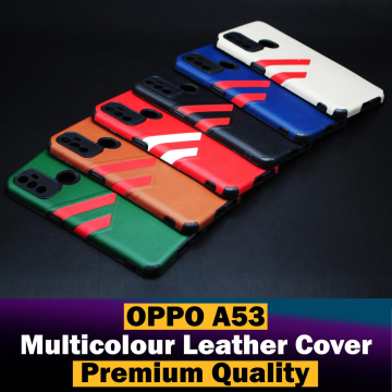Oppo A53 Soft Multicolour Leather Case Mobile Cover