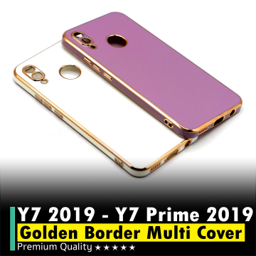 Huawei Y7 Prime 2019 Golden Border Camera Protection Cover