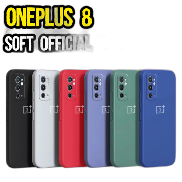OnePlus 8 Official Logo Silicon Case - Official Case {Multi Colors} For OnePlus 8