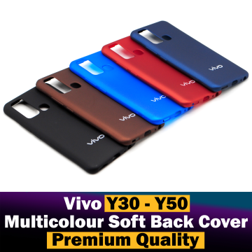 Vivo Y30 Back Cover Multicolour Soft Silicone Case For Vivo Y30