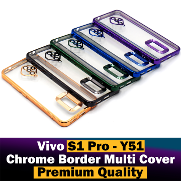Vivo Y51 Soft Multi Chrome Border Camera Protection Cover
