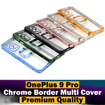 OnePlus 9 Pro Soft Multi Chrome Border Camera Protection Mobile Cover