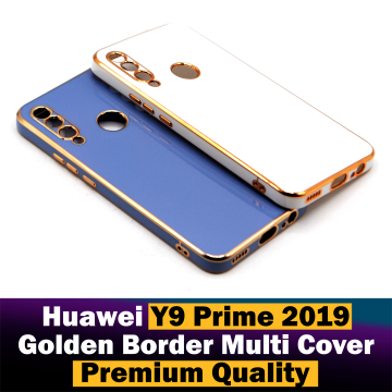 Huawei Y9 Prime 2019 Soft Multi Golden Border Camera Protection Cover