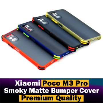 Xiaomi Poco M3 Pro Back Cover Smoky Matte Armor Case Camera Protection Cover For Xiaomi Poco M3 Pro
