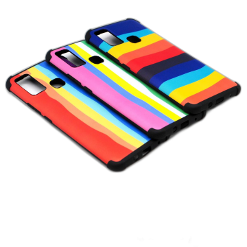 Infinix Hot 9 Play Rainbow Printed Bumper Camera Protection Cover