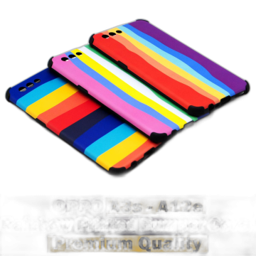 Oppo A12e Rainbow Printed Bumper Camera Protection Mobile Cover