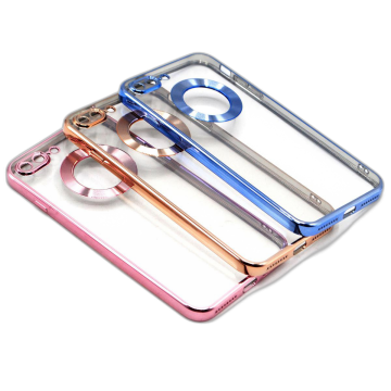 Apple iPhone 7 Plus Chrome Border Soft Camera Protection Mobile Cover