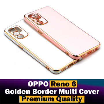 Oppo Reno 6 Multi Golden Border Camera Protection Cover