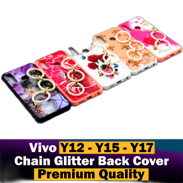 Vivo Y15 Chain Glitter Beauty Mobile Cover